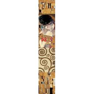 Klimt Panel II (The Kiss) by Gustav Klimt. Size 9.50 inches width by 