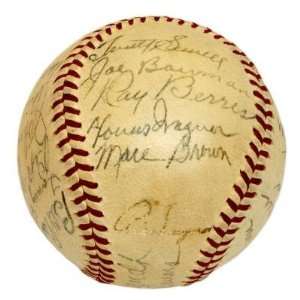 Honus Wagner Autographed Baseball   1938 Team Psa dna & Paul Waner 