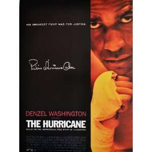  Rubin Hurricane Carter Authentic Autographed 18x24 Film 