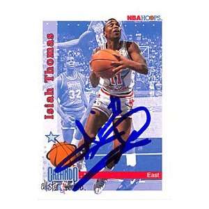 Isiah Thomas Autograph / Signed 1992 SkyBox Card