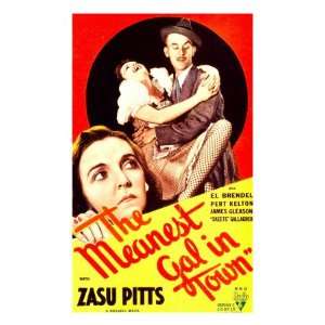 The Meanest Gal in Town, Zasu Pitts, James Gleason on Midget Window 