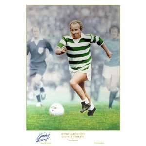 Jimmy Johnstone Autographed 12x18 Print