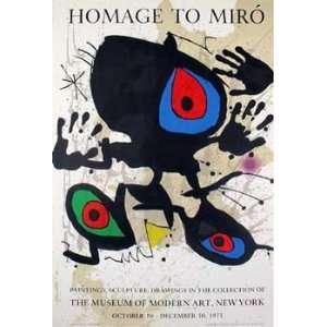 Joan Miro   Homage To Miro 1973 NO LONGER IN PRINT   LAST ONE 