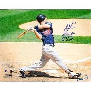 Joe Mauer 2 Inscribed SIGNED Batting 16x20 Ironclad   Autographed MLB 