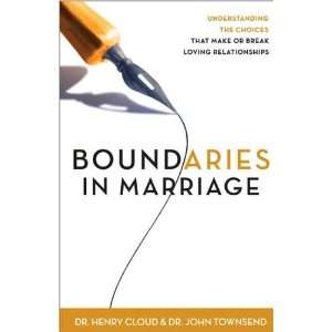 Townsends Boundaries (Boundaries in Marriage by Henry Cloud and John 
