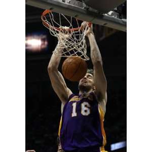   Angeles Lakers v Milwaukee Bucks Pau Gasol by Jonathan Daniel, 48x72