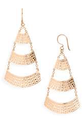Anna Beck Flores Large Pyramid Earrings $275.00