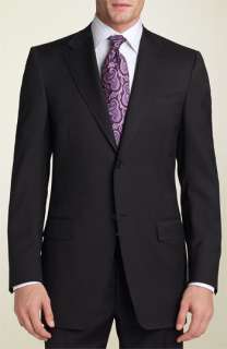 Canali Black Wool Suit  