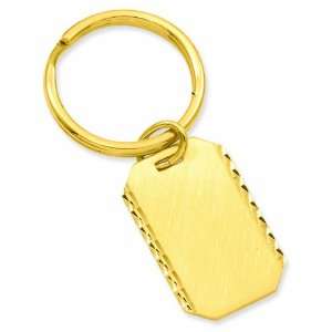  Gold Plated Swiss Cut Edge Key Ring Kelly Waters Jewelry