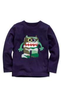 Mini Boden Monster Appliqué T Shirt (Little Boys)  