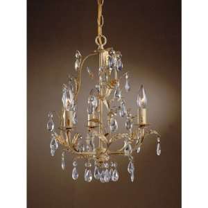 Laura Ashley Lighting MX2006 Leah Three Light Mini Chandelier in 