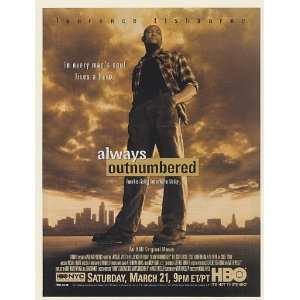  1998 Laurence Fishburne Always Outnumbered HBO Movie Print 