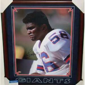 NEW Lawrence Taylor SIGNED CHERRY Framed 16X20 PSA  Sports 