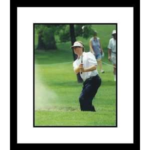  Lee Janzen  Getting Out of the Sand Trap  Framed 8x10 