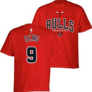  Chicago Bulls Luol Deng #9 Name & Number T Shirt (Red 