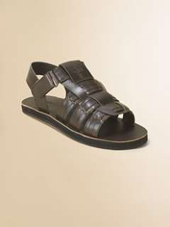 Cole Haan   Boys Faux Leather Fisherman Sandals