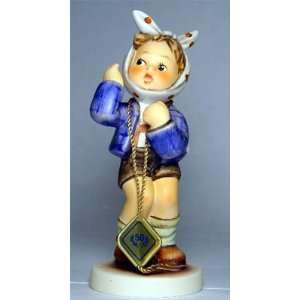  Hummel Figurine   Boy With Toothache+50 Year Medal