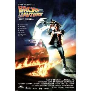    Back to the Future Movie Poster Michael J. Fox