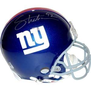 Michael Strahan Autographed Helmet  Authentic