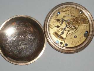 ELGIN WATCH CO 17 JEWEL 18 SIZE POCKET WATCH NEEDS WORK  