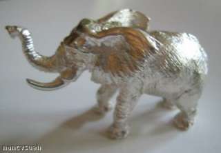 MAGNIFICENT ENGLISH STERLING SILVER ELEPHANT WALKING