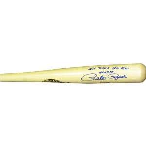  Signed Pete Rose Bat   with All Time Hit King #4256 