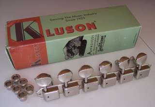 GENUINE KLUSON DELUXE Tuners 6 On Plate Tuners Gibson Explorer 