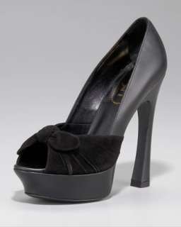 Satin Sleek Platform Pump  