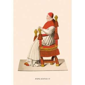  Pope Sixtus IV 12x18 Giclee on canvas