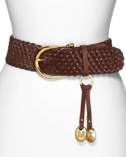 MICHAEL Michael Kors Braided Leather Belt  