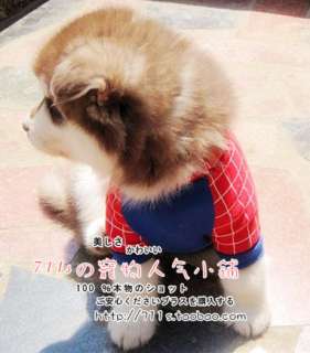 Spiderman and Superman Dog/Pet Costume Apparel T Shirt  