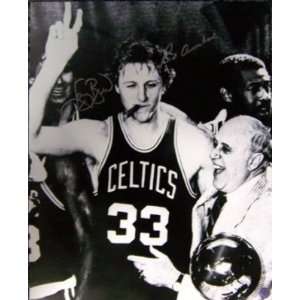  Larry Bird & Red Auerbach Autographed / Signed 16x20 