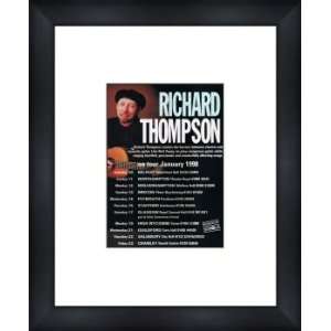  RICHARD THOMPSON UK Tour 1997   Custom Framed Original Ad 