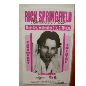 Rick Springfield Handbill Poster