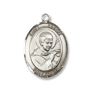 St. Robert Bellarmine Sterling Silver Medal with 18 Sterling Chain 