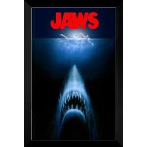    Jaws FRAMED 27x40 Movie Poster Roy Scheider
