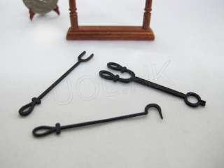   Quality Of Doll house Fireplace Accessory Stand With 3 Tools  