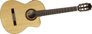   Cutaway Acoustic Electric Flamenco Guitar Natural 809870052832  