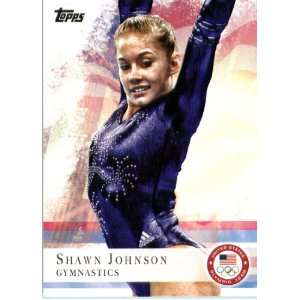 2012 Topps US Olympic Team #1 Shawn Johnson Gymnastics ENCASED U.S 