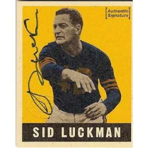  97 Leaf SID LUCKMAN Reproductions Authentic Autograph 