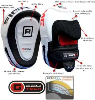 Advance Pair of RDX G Core Curved Focus Pads with Gel Integrated Foam 
