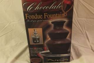 Chocolate Fountain Fondue Set Three Tier Hold 3 lbs of Chocolate New 