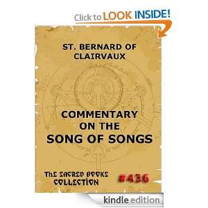Commentary on the Song of Songs St. Bernard of Clairvaux, Unknown 