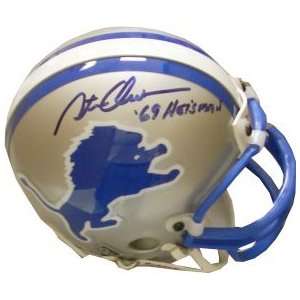  Steve Owens Detroit Lions Mini Helmet 69 Heisman 