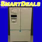 white samsung 3 door french door refrigerator 