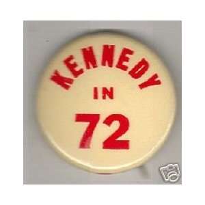   campaign pin back pinback badge political TED KENNEDY 
