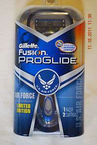 Gillette Fusion Proglide U.S. Air Force Limited Edition Razor NIB 