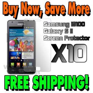 10 X Clear Screen Protector Cover Film For Samsung Galaxy S2 i9100 