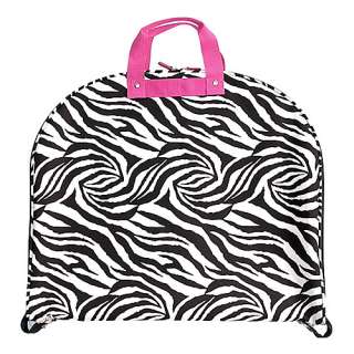 ZEBRA GARMENT DRESS BAG SUIT TOTE LUGGAGE SUITCASE PINK  