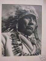 SILVER GELATIN PHOTOGRAPH OF CHIEF EAGLE   CALF  